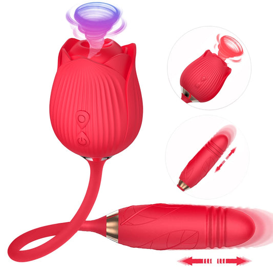 Rose Shape Sucking Vibrator